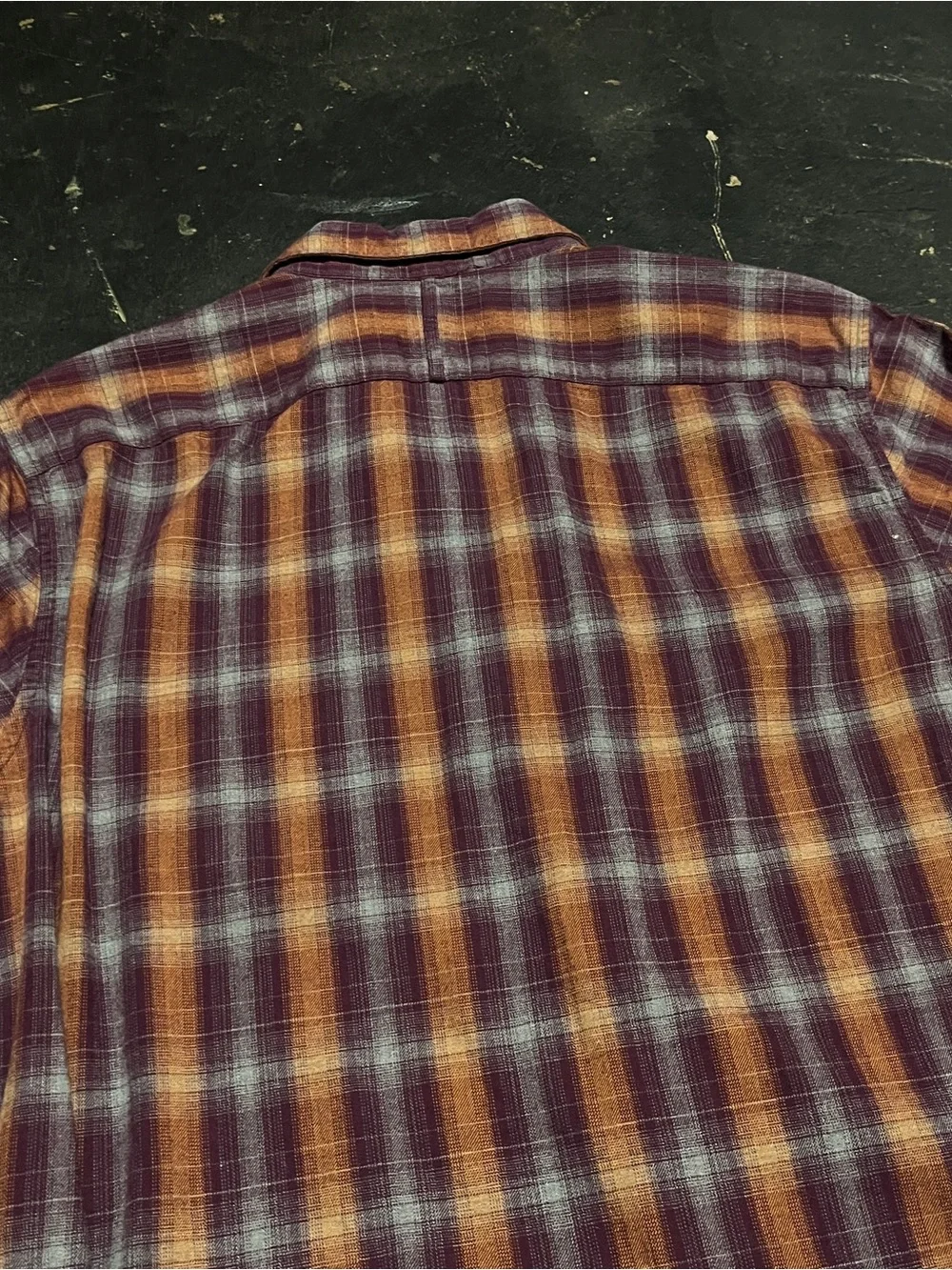 Banana Republic Plaid Button-Down in Burgundy and Orange